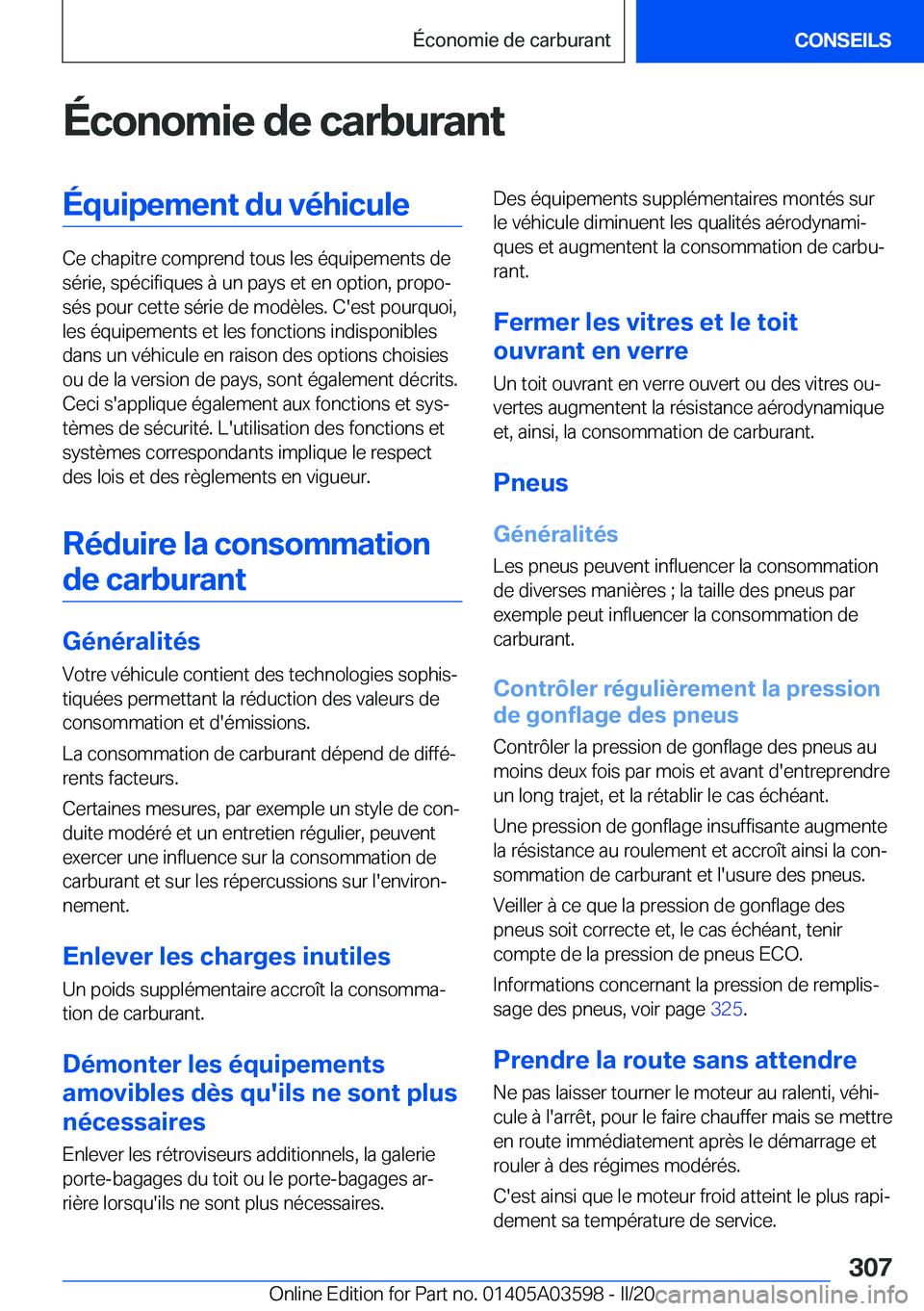 BMW X4 2020  Notices Demploi (in French) �