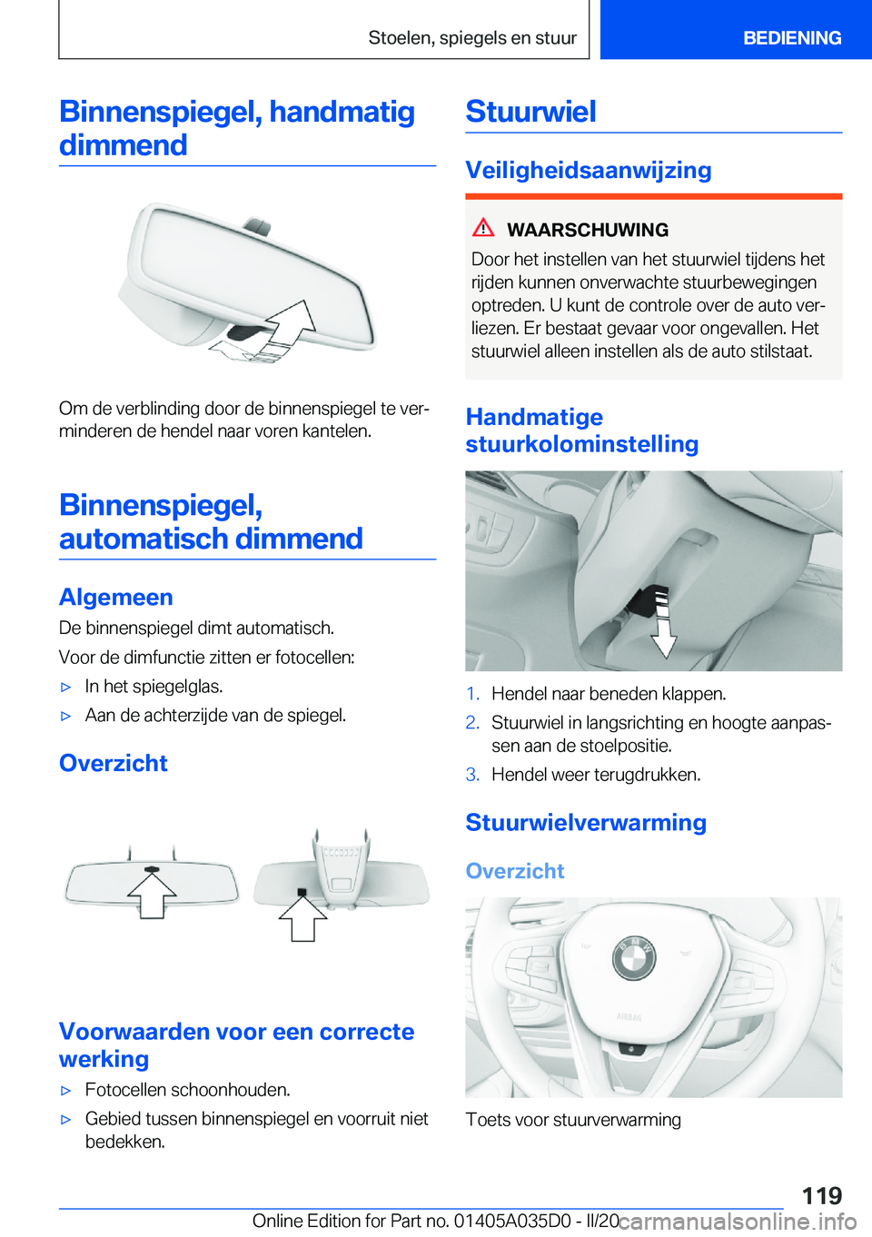 BMW X4 2020  Instructieboekjes (in Dutch) �B�i�n�n�e�n�s�p�i�e�g�e�l�,��h�a�n�d�m�a�t�i�g�d�i�m�m�e�n�d
�O�m��d�e��v�e�r�b�l�i�n�d�i�n�g��d�o�o�r��d�e��b�i�n�n�e�n�s�p�i�e�g�e�l��t�e��v�e�rj
�m�i�n�d�e�r�e�n��d�e��h�e�n�d�e�l��n�a