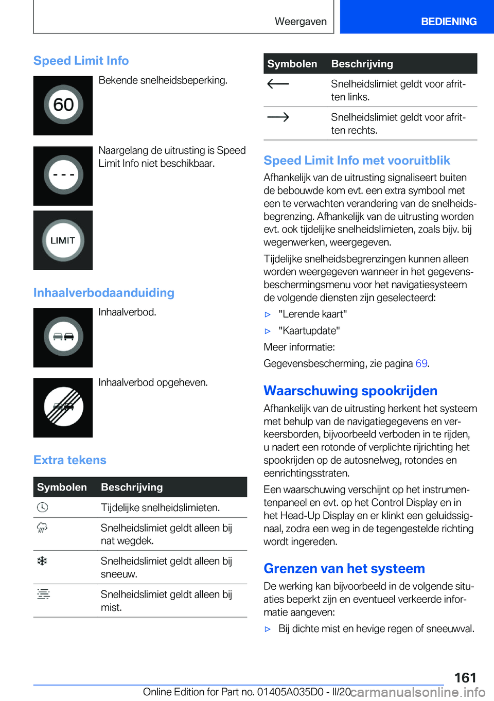 BMW X4 2020  Instructieboekjes (in Dutch) �S�p�e�e�d��L�i�m�i�t��I�n�f�o�B�e�k�e�n�d�e��s�n�e�l�h�e�i�d�s�b�e�p�e�r�k�i�n�g�.
�N�a�a�r�g�e�l�a�n�g��d�e��u�i�t�r�u�s�t�i�n�g��i�s��S�p�e�e�d
�L�i�m�i�t��I�n�f�o��n�i�e�t��b�e�s�c�h�i�k