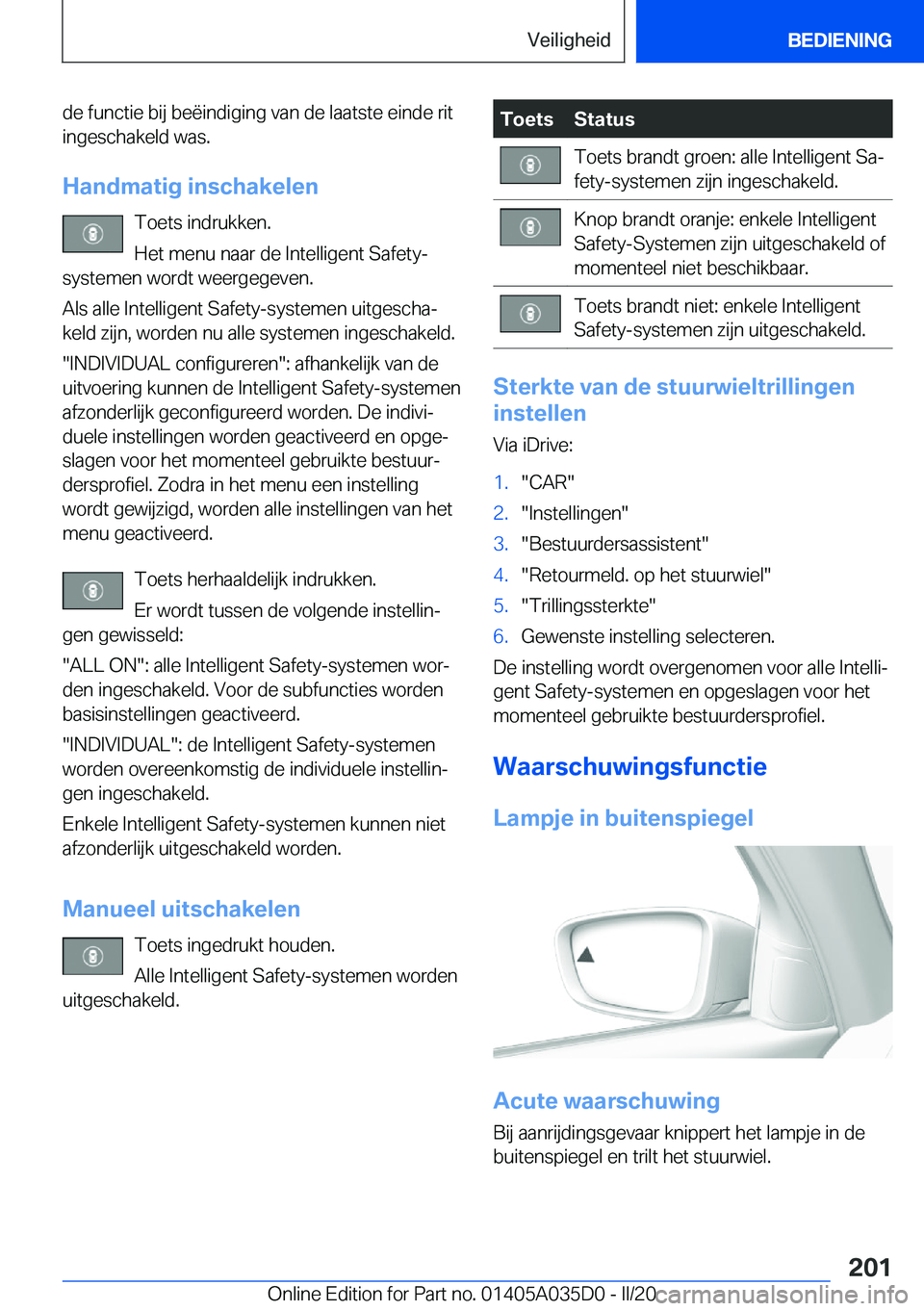 BMW X4 2020  Instructieboekjes (in Dutch) �d�e��f�u�n�c�t�i�e��b�i�j��b�e�