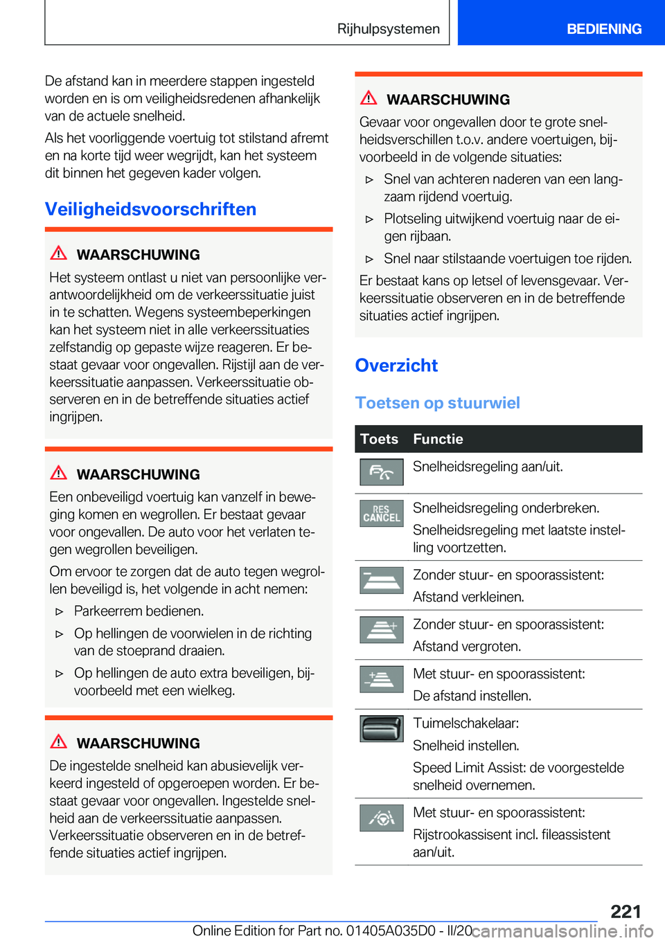 BMW X4 2020  Instructieboekjes (in Dutch) �D�e��a�f�s�t�a�n�d��k�a�n��i�n��m�e�e�r�d�e�r�e��s�t�a�p�p�e�n��i�n�g�e�s�t�e�l�d
�w�o�r�d�e�n��e�n��i�s��o�m��v�e�i�l�i�g�h�e�i�d�s�r�e�d�e�n�e�n��a�f�h�a�n�k�e�l�i�j�k �v�a�n��d�e��a�c