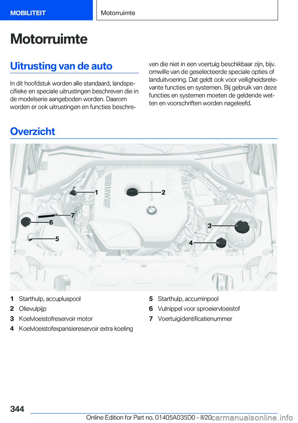 BMW X4 2020  Instructieboekjes (in Dutch) �M�o�t�o�r�r�u�i�m�t�e�U�i�t�r�u�s�t�i�n�g��v�a�n��d�e��a�u�t�o
�I�n��d�i�t��h�o�o�f�d�s�t�u�k��w�o�r�d�e�n��a�l�l�e��s�t�a�n�d�a�a�r�d�,��l�a�n�d�s�p�ej�c�i�f�i�e�k�e��e�n��s�p�e�c�i�a�l�