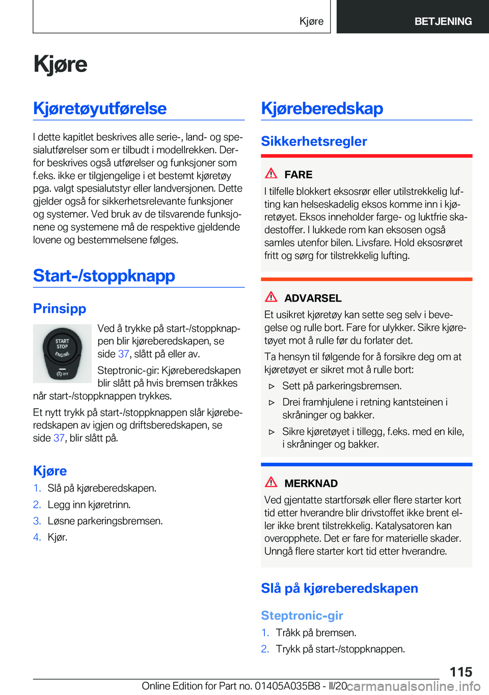 BMW X4 2020  InstruksjonsbØker (in Norwegian) �K�j�
