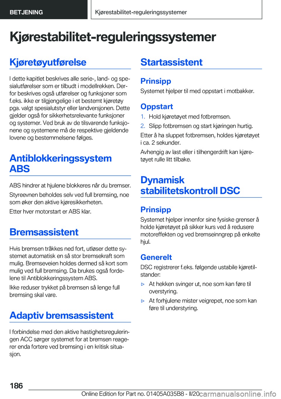 BMW X4 2020  InstruksjonsbØker (in Norwegian) �K�j�