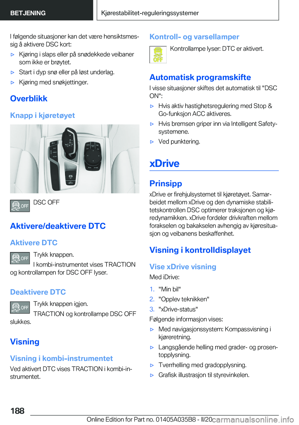BMW X4 2020  InstruksjonsbØker (in Norwegian) �I��f�