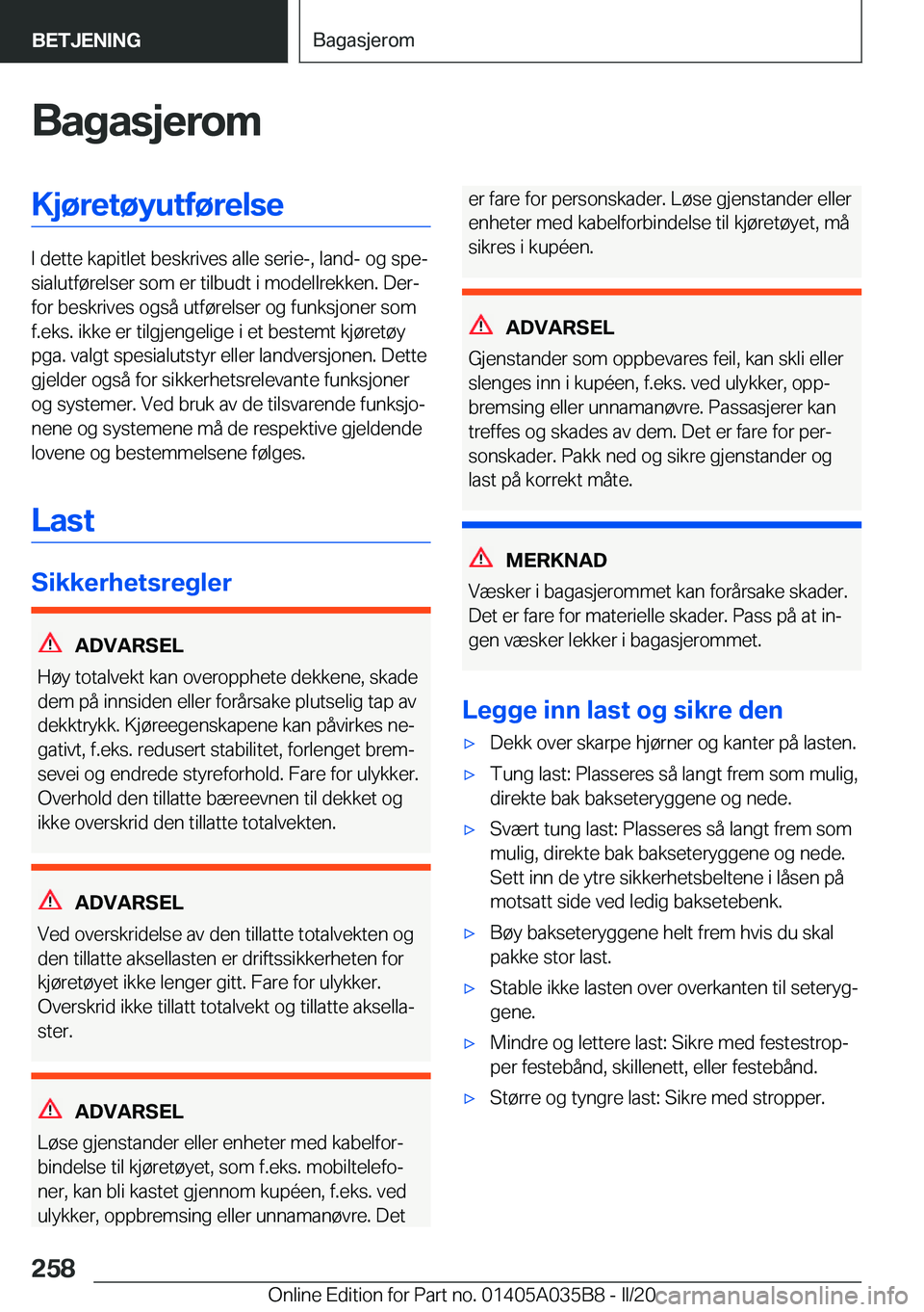 BMW X4 2020  InstruksjonsbØker (in Norwegian) �B�a�g�a�s�j�e�r�o�m�K�j�