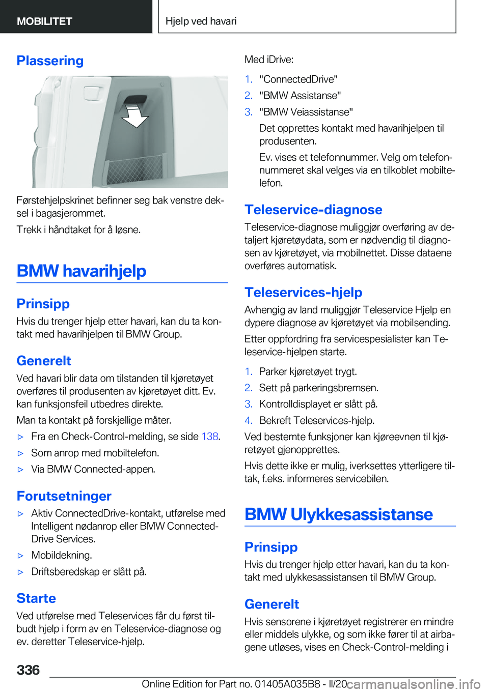 BMW X4 2020  InstruksjonsbØker (in Norwegian) �P�l�a�s�s�e�r�i�n�g
�F�