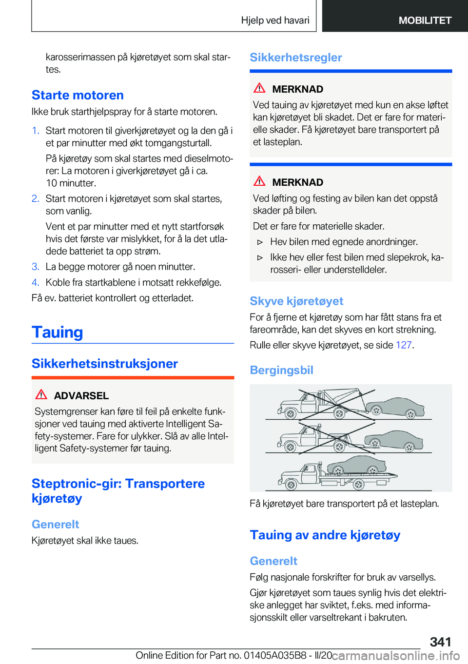 BMW X4 2020  InstruksjonsbØker (in Norwegian) �k�a�r�o�s�s�e�r�i�m�a�s�s�e�n��p�å��k�j�