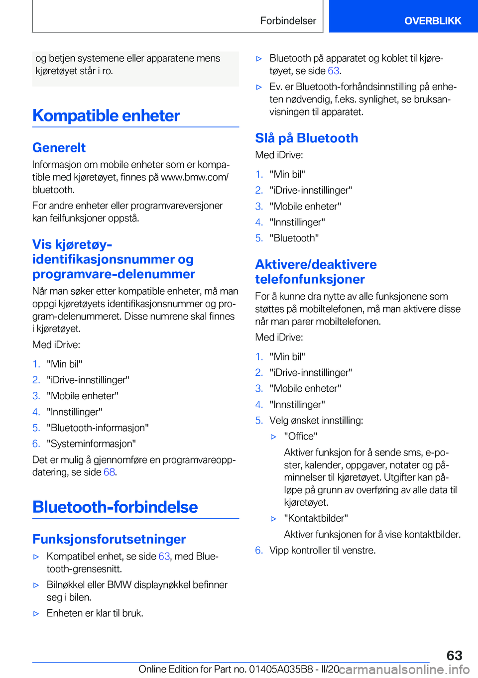 BMW X4 2020  InstruksjonsbØker (in Norwegian) �o�g��b�e�t�j�e�n��s�y�s�t�e�m�e�n�e��e�l�l�e�r��a�p�p�a�r�a�t�e�n�e��m�e�n�s�k�j�