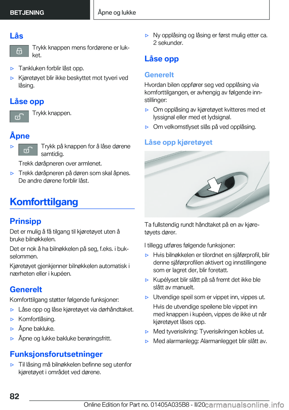 BMW X4 2020  InstruksjonsbØker (in Norwegian) �L�å�s�T�r�y�k�k��k�n�a�p�p�e�n��m�e�n�s��f�o�r�d�