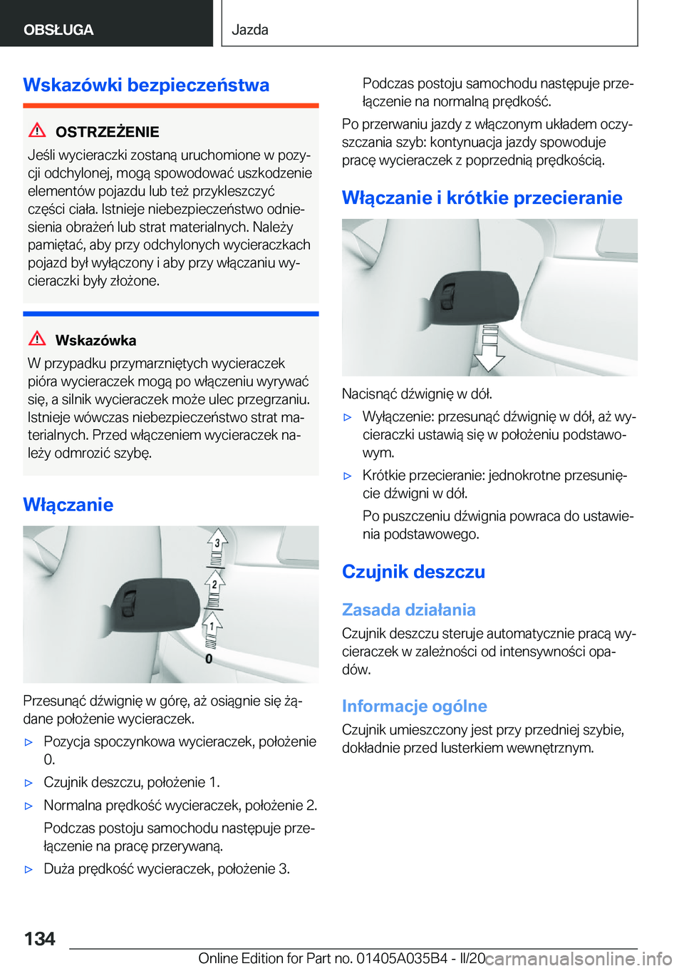 BMW X4 2020  Instrukcja obsługi (in Polish) �W�s�k�a�z�