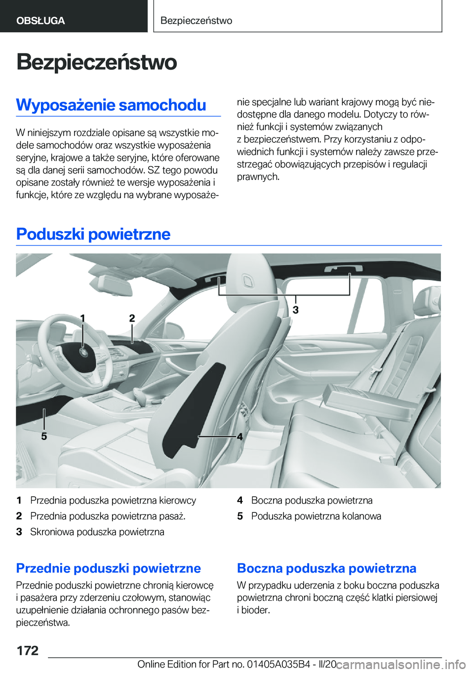 BMW X4 2020  Instrukcja obsługi (in Polish) �B�e�z�p�i�e�c�z�e�