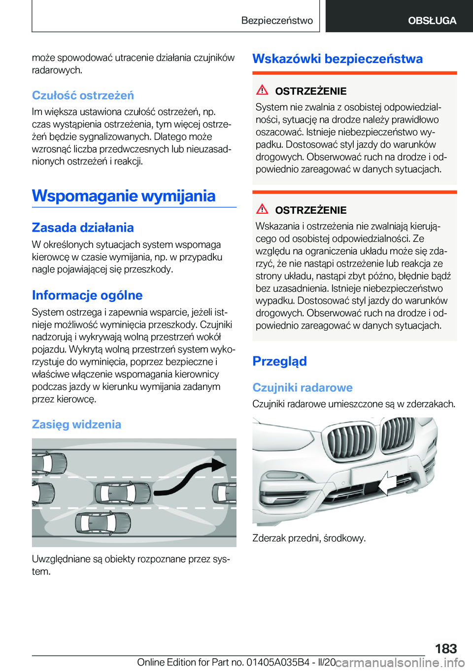 BMW X4 2020  Instrukcja obsługi (in Polish) �m�o9�e��s�p�o�w�o�d�o�w�a�