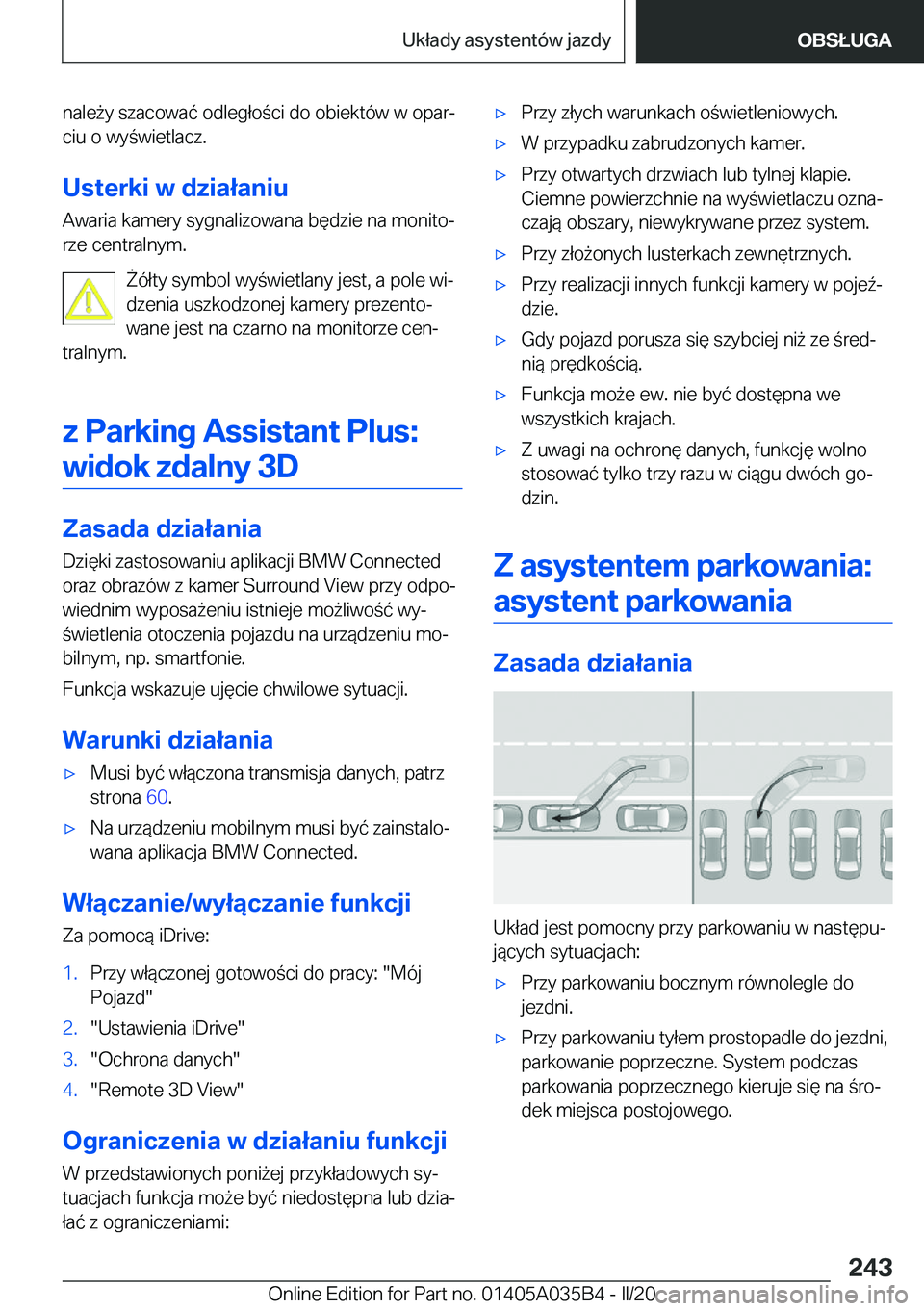 BMW X4 2020  Instrukcja obsługi (in Polish) �n�a�l�e9�y��s�z�a�c�o�w�a�