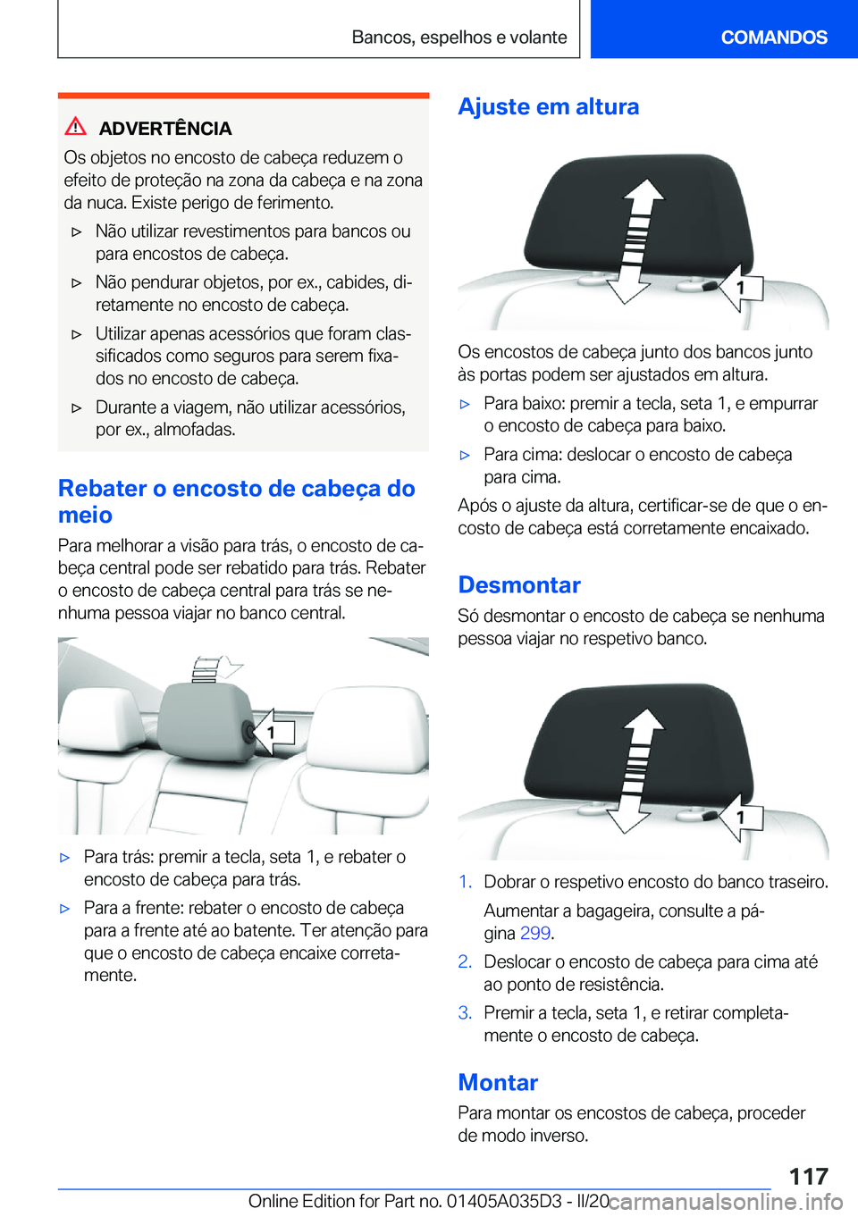 BMW X4 2020  Manual do condutor (in Portuguese) �A�D�V�E�R�T�