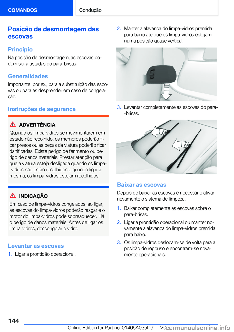 BMW X4 2020  Manual do condutor (in Portuguese) �P�o�s�i�
