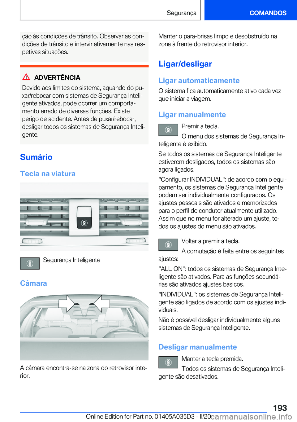 BMW X4 2020  Manual do condutor (in Portuguese) �