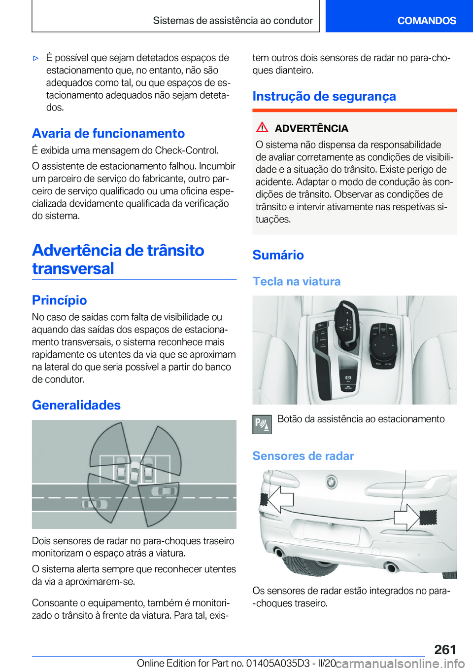 BMW X4 2020  Manual do condutor (in Portuguese) x�