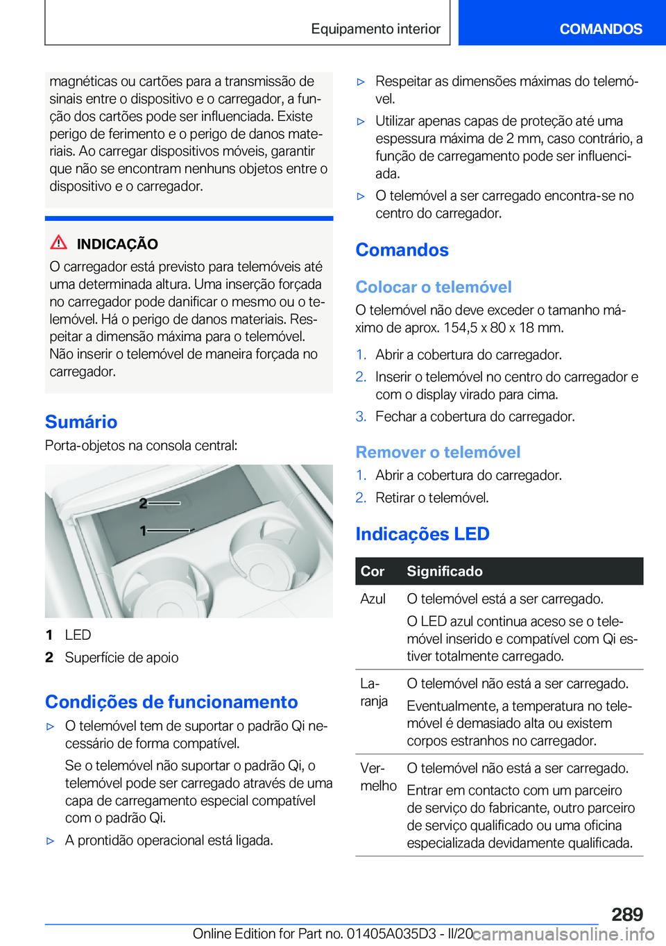BMW X4 2020  Manual do condutor (in Portuguese) �m�a�g�n�é�t�i�c�a�s��o�u��c�a�r�t�õ�e�s��p�a�r�a��a��t�r�a�n�s�m�i�s�s�ã�o��d�e�s�i�n�a�i�s��e�n�t�r�e��o��d�i�s�p�o�s�i�t�i�v�o��e��o��c�a�r�r�e�g�a�d�o�r�,��a��f�u�nª �
