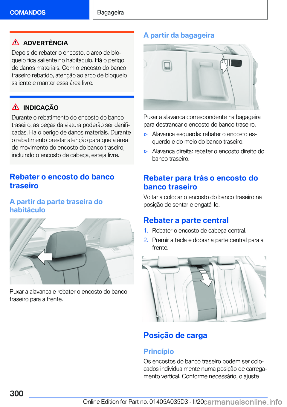 BMW X4 2020  Manual do condutor (in Portuguese) �A�D�V�E�R�T�