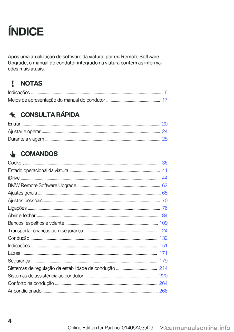 BMW X4 2020  Manual do condutor (in Portuguese) �
