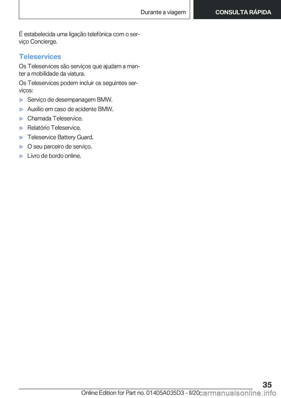 BMW X4 2020  Manual do condutor (in Portuguese) �