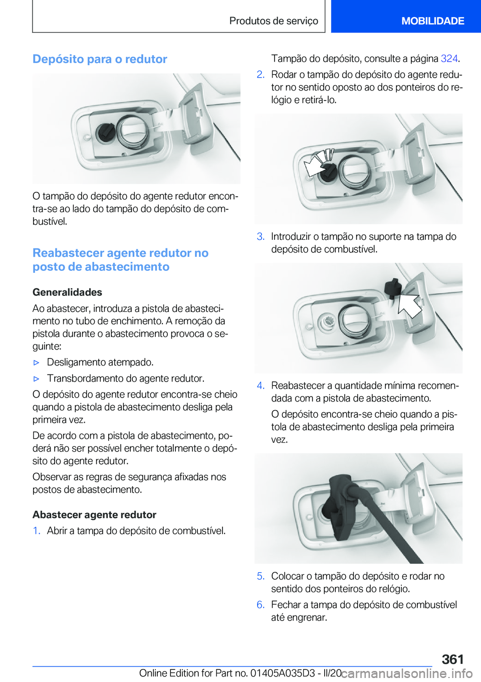 BMW X4 2020  Manual do condutor (in Portuguese) �D�e�p�