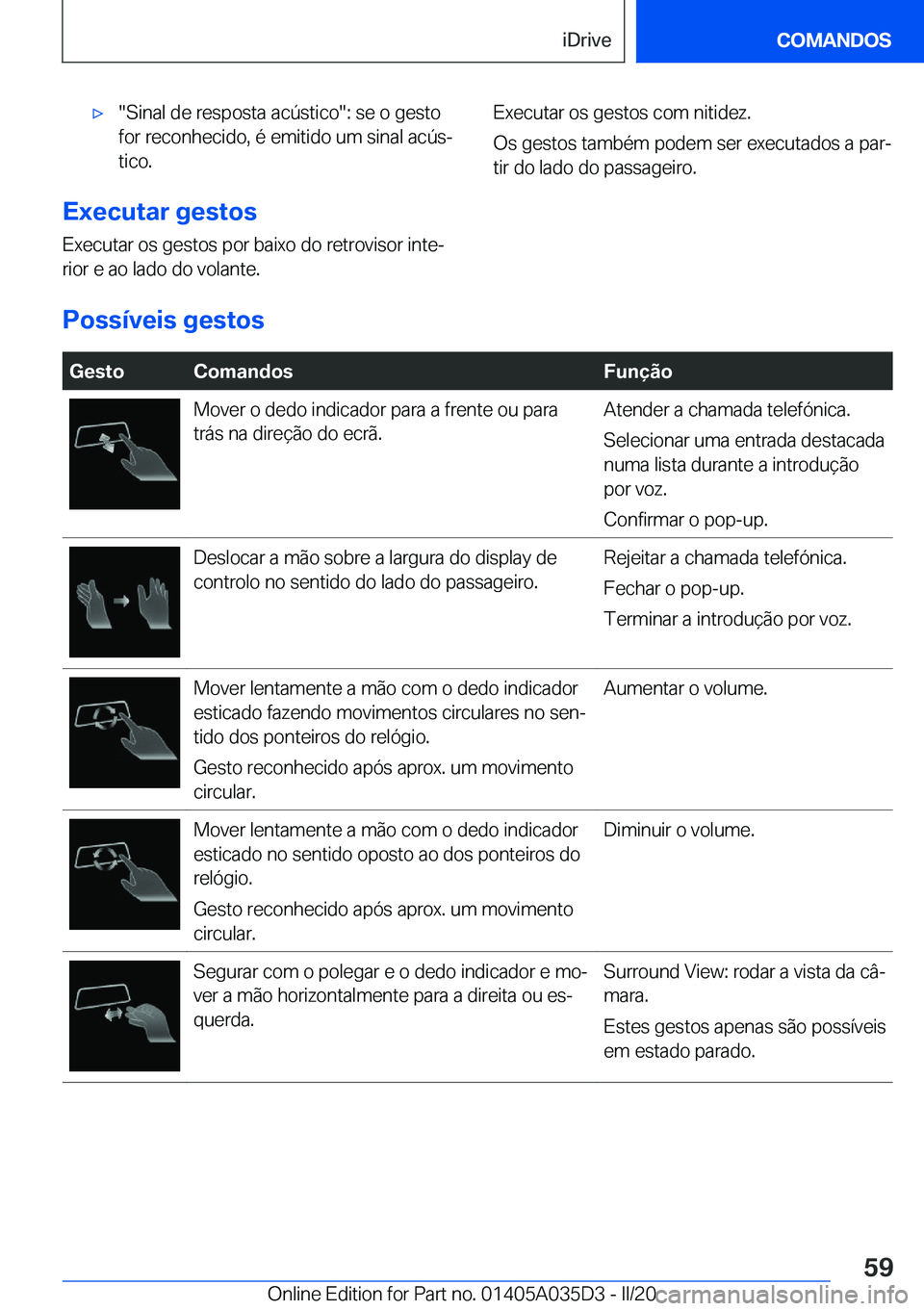 BMW X4 2020  Manual do condutor (in Portuguese) x��S�i�n�a�l��d�e��r�e�s�p�o�s�t�a��a�c�