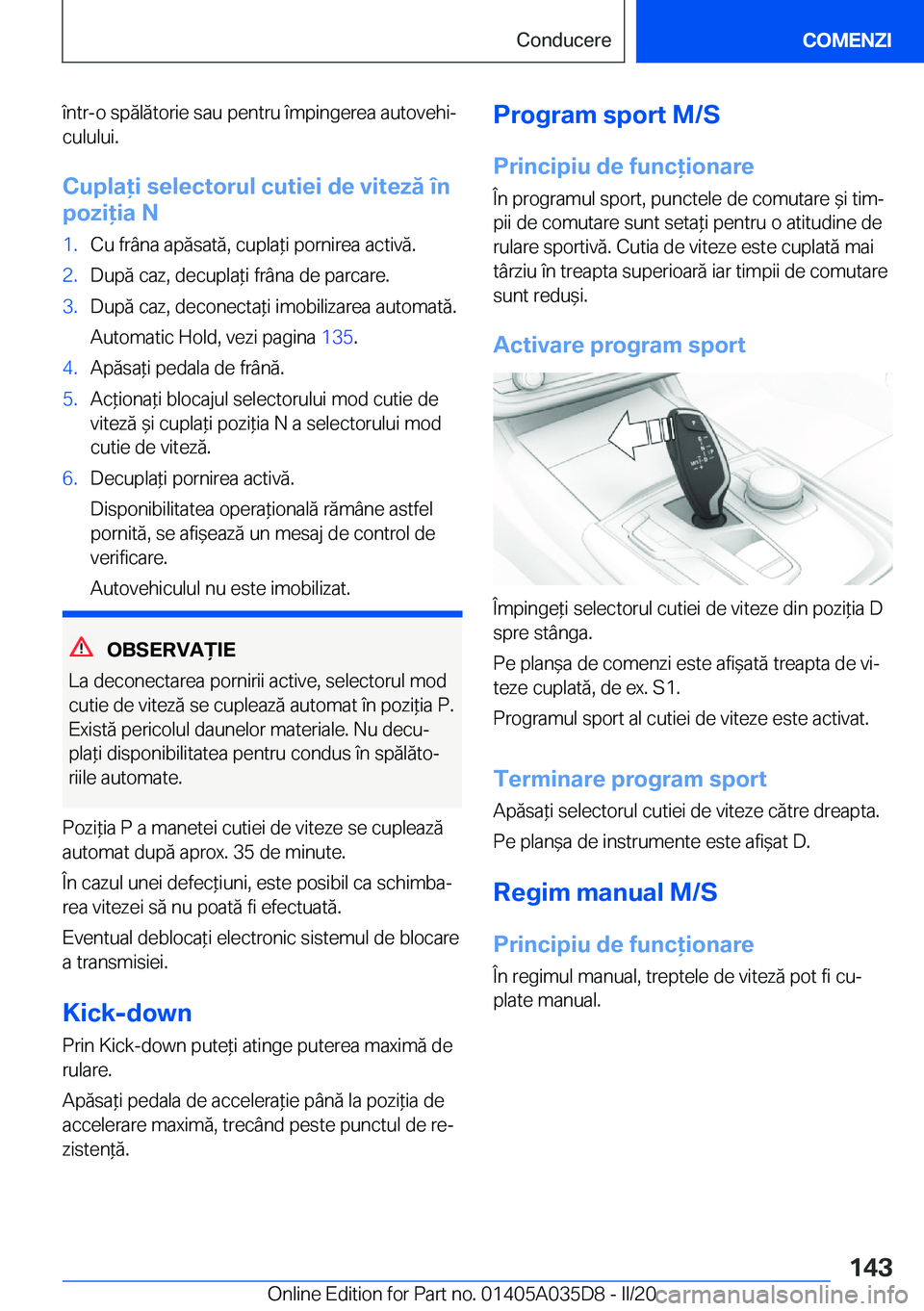 BMW X4 2020  Ghiduri De Utilizare (in Romanian) �
