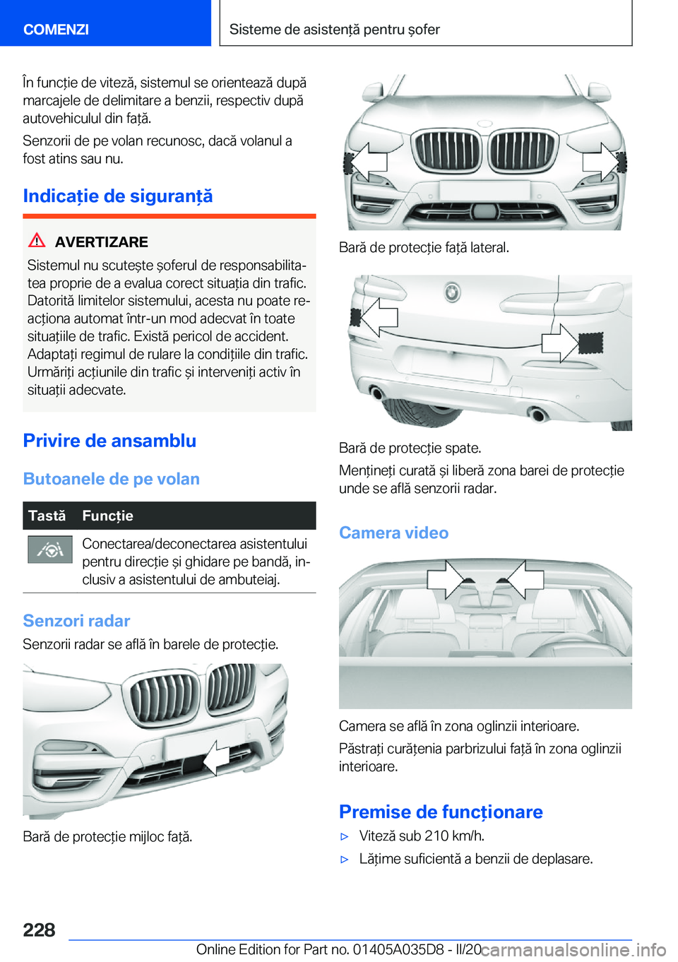 BMW X4 2020  Ghiduri De Utilizare (in Romanian) �