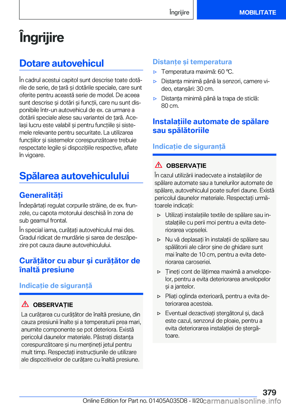 BMW X4 2020  Ghiduri De Utilizare (in Romanian) �