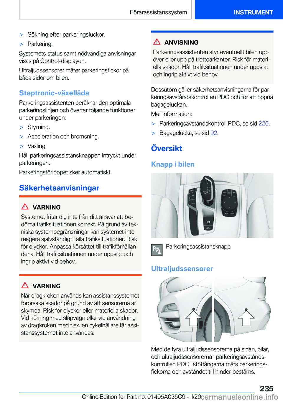 BMW X4 2020  InstruktionsbÖcker (in Swedish) 'x�S�