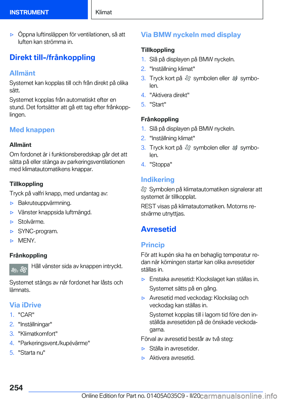 BMW X4 2020  InstruktionsbÖcker (in Swedish) 'x�