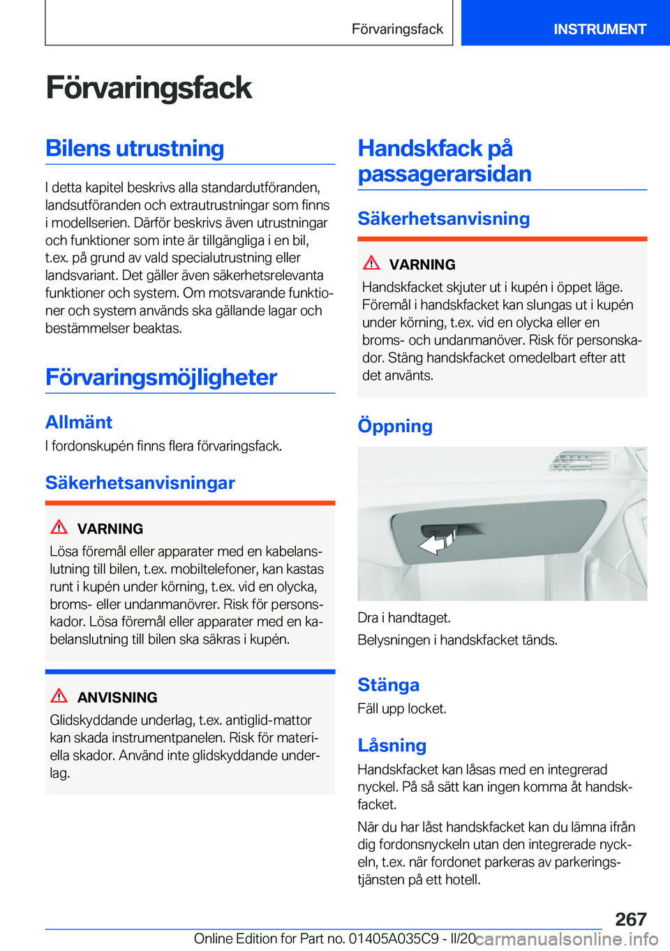 BMW X4 2020  InstruktionsbÖcker (in Swedish) �F�