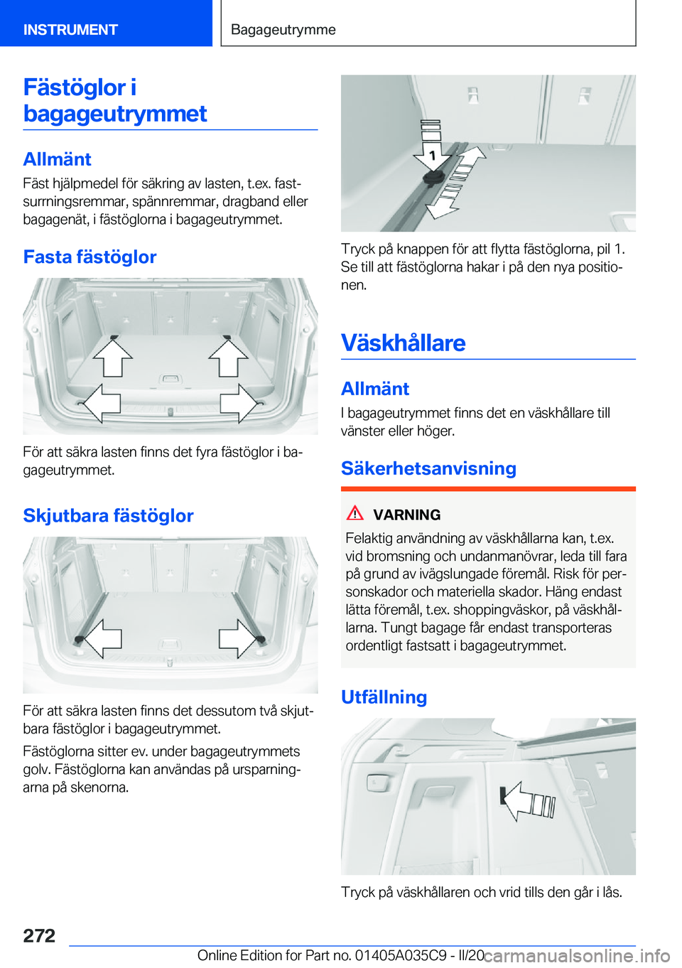 BMW X4 2020  InstruktionsbÖcker (in Swedish) �F�ä�s�t�