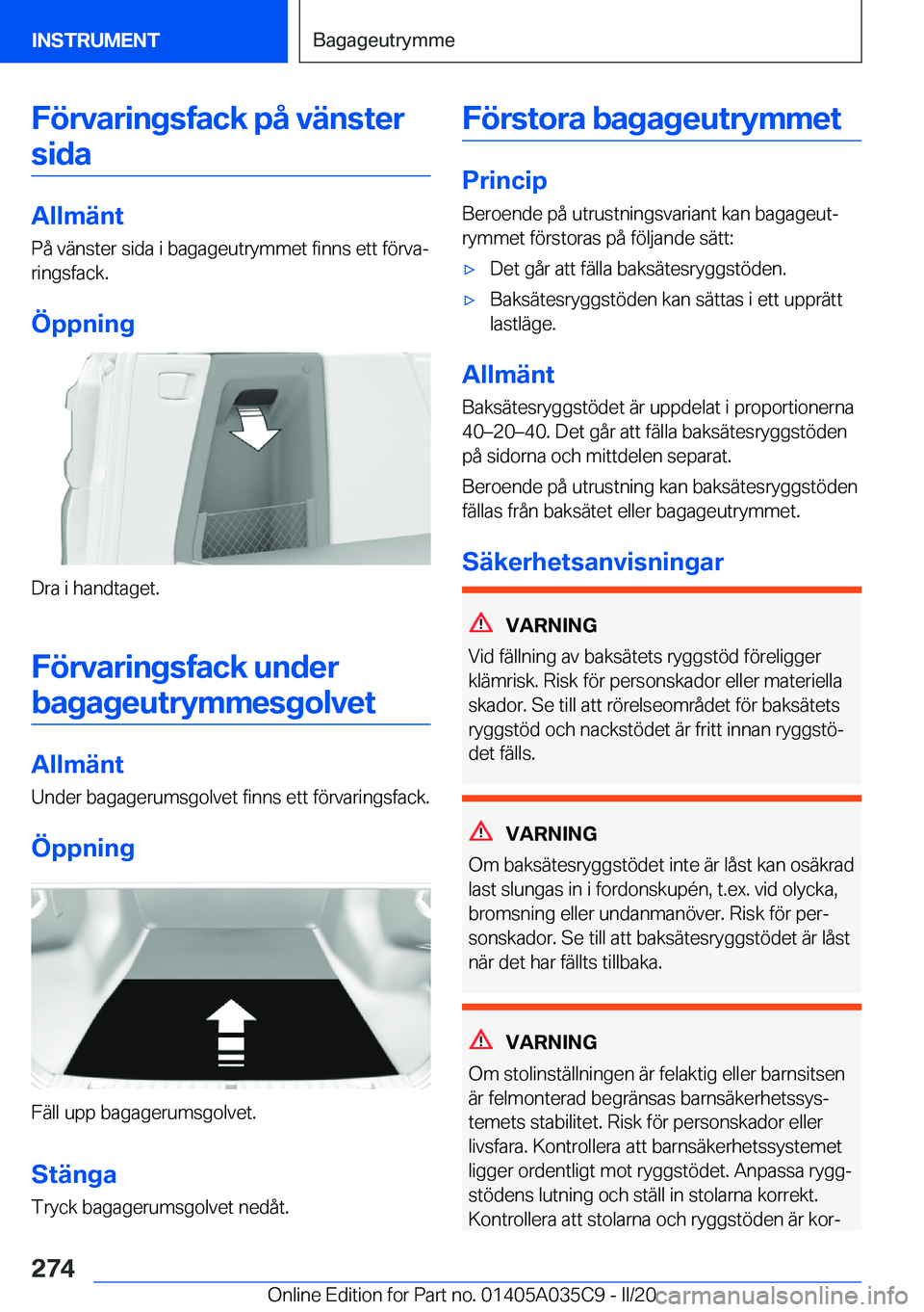 BMW X4 2020  InstruktionsbÖcker (in Swedish) �F�