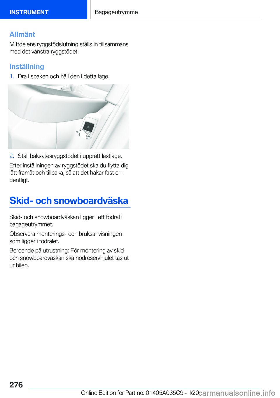 BMW X4 2020  InstruktionsbÖcker (in Swedish) �A�l�l�m�ä�n�t
�M�i�t�t�d�e�l�e�n�s��r�y�g�g�s�t�