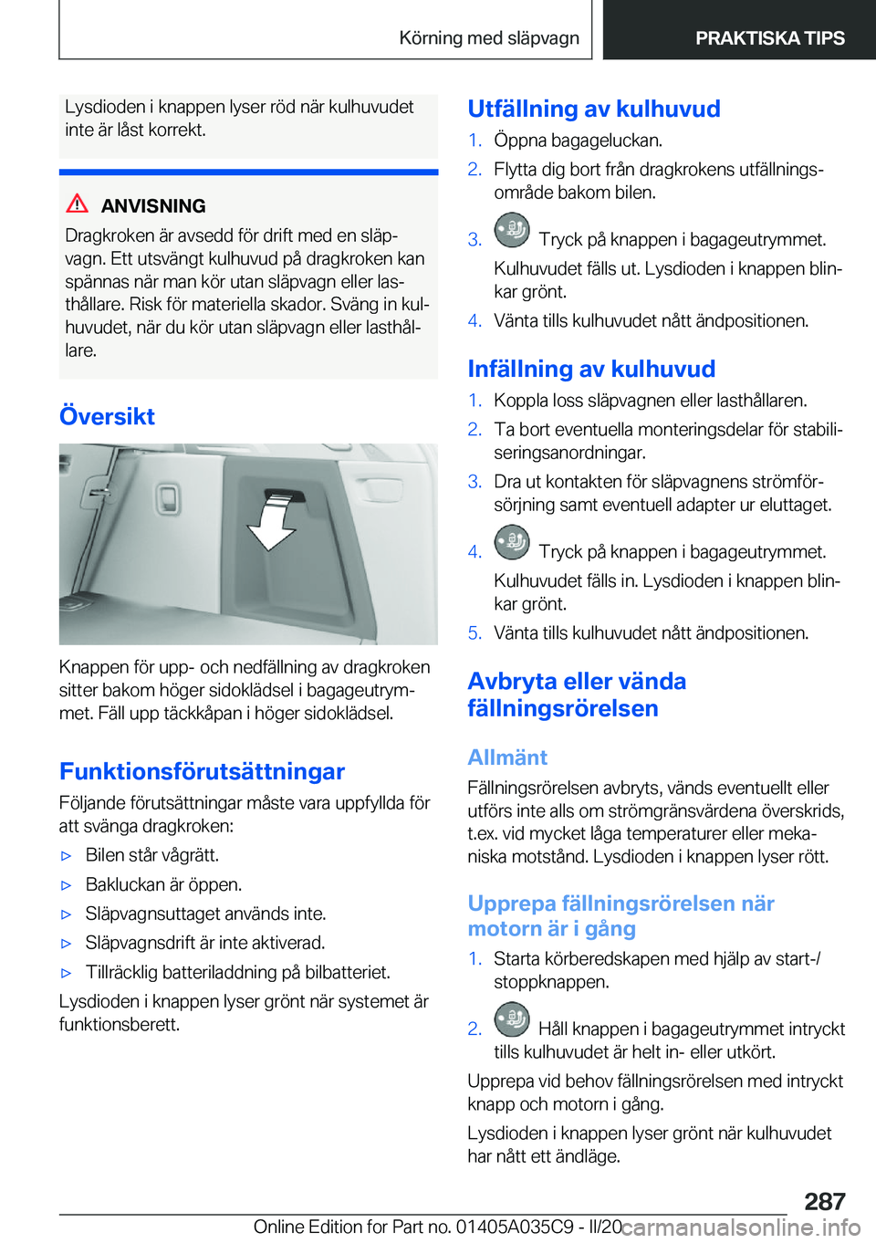 BMW X4 2020  InstruktionsbÖcker (in Swedish) �L�y�s�d�i�o�d�e�n��i��k�n�a�p�p�e�n��l�y�s�e�r��r�
