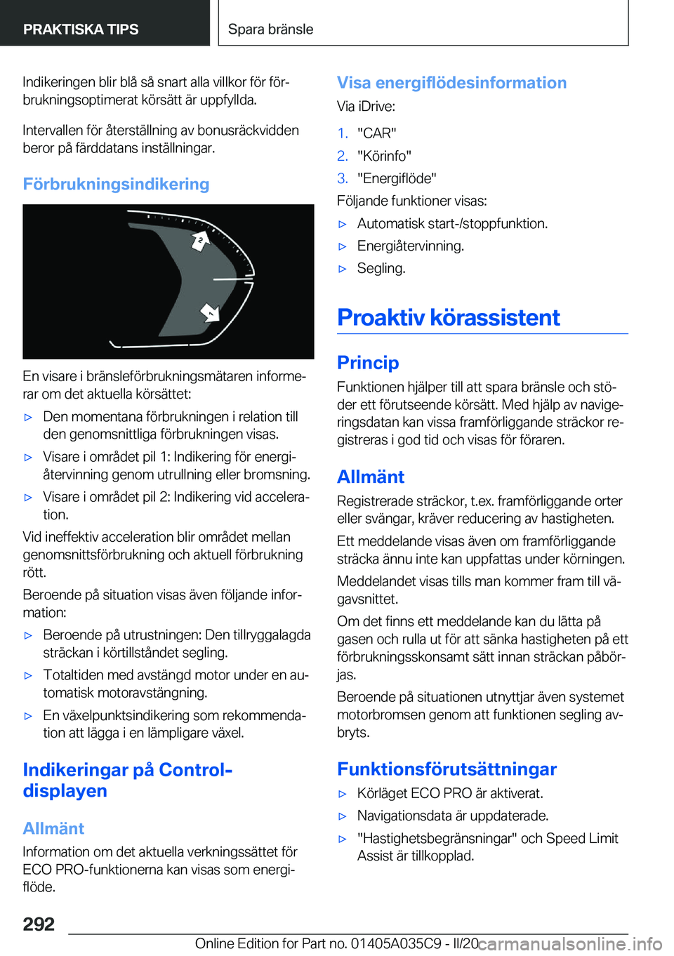 BMW X4 2020  InstruktionsbÖcker (in Swedish) �I�n�d�i�k�e�r�i�n�g�e�n��b�l�i�r��b�l�å��s�å��s�n�a�r�t��a�l�l�a��v�i�l�l�k�o�r��f�
