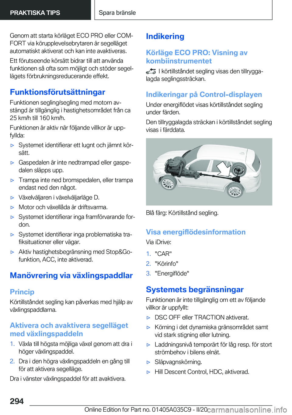 BMW X4 2020  InstruktionsbÖcker (in Swedish) �G�e�n�o�m��a�t�t��s�t�a�r�t�a��k�