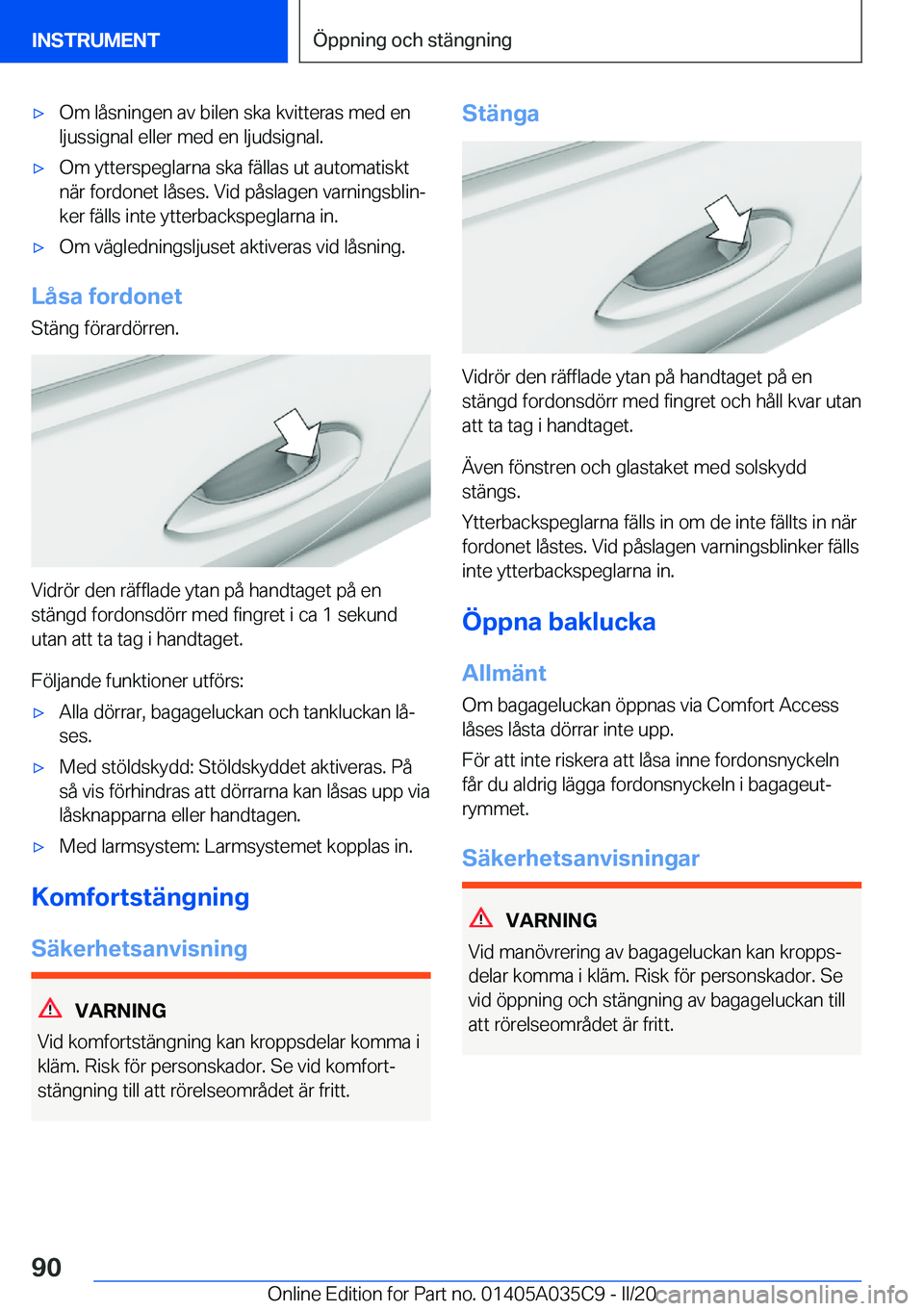 BMW X4 2020  InstruktionsbÖcker (in Swedish) 'x�O�m��l�å�s�n�i�n�g�e�n��a�v��b�i�l�e�n��s�k�a��k�v�i�t�t�e�r�a�s��m�e�d��e�n�l�j�u�s�s�i�g�n�a�l��e�l�l�e�r��m�e�d��e�n��l�j�u�d�s�i�g�n�a�l�.'x�O�m��y�t�t�e�r�s�p�e�g�l�a�r�n�