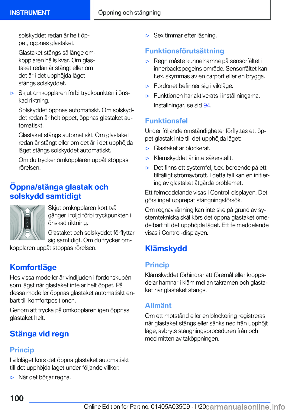 BMW X4 2020  InstruktionsbÖcker (in Swedish) �s�o�l�s�k�y�d�d�e�t��r�e�d�a�n��ä�r��h�e�l�t��