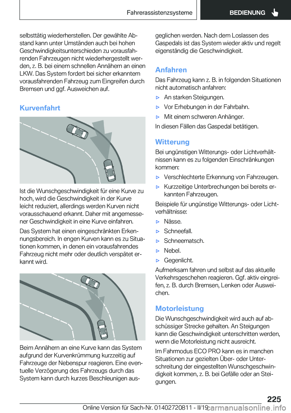 BMW X4 2019  Betriebsanleitungen (in German) �s�e�l�b�s�t�t�