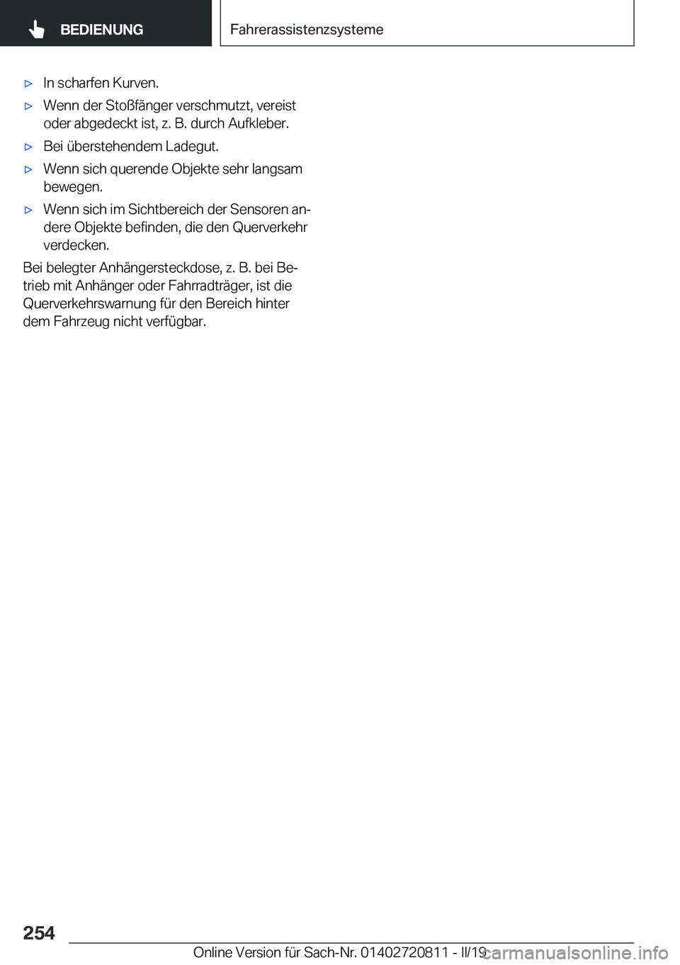 BMW X4 2019  Betriebsanleitungen (in German) x�I�n��s�c�h�a�r�f�e�n��K�u�r�v�e�n�.x�W�e�n�n��d�e�r��S�t�o�