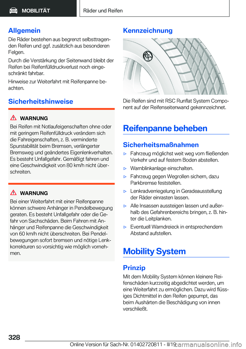 BMW X4 2019  Betriebsanleitungen (in German) �A�l�l�g�e�m�e�i�n
�D�i�e��R�