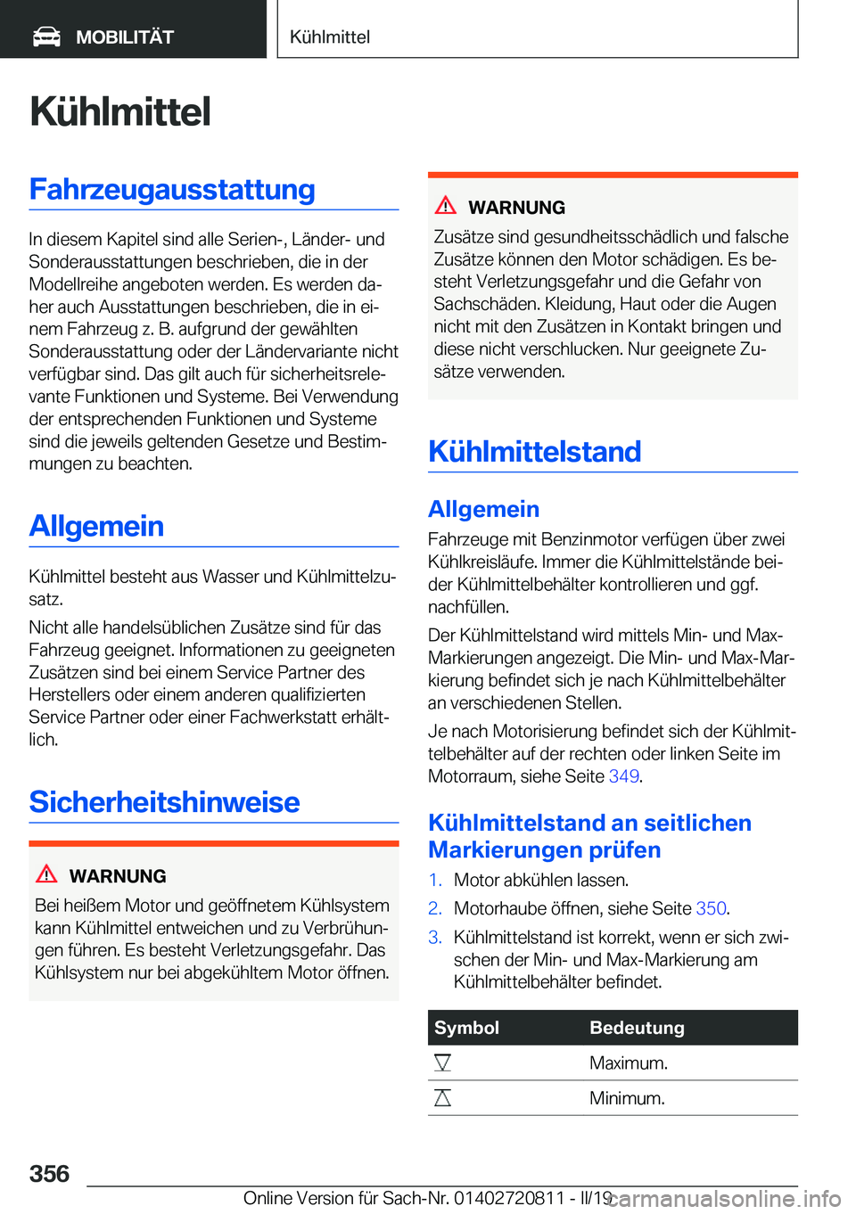BMW X4 2019  Betriebsanleitungen (in German) �K�