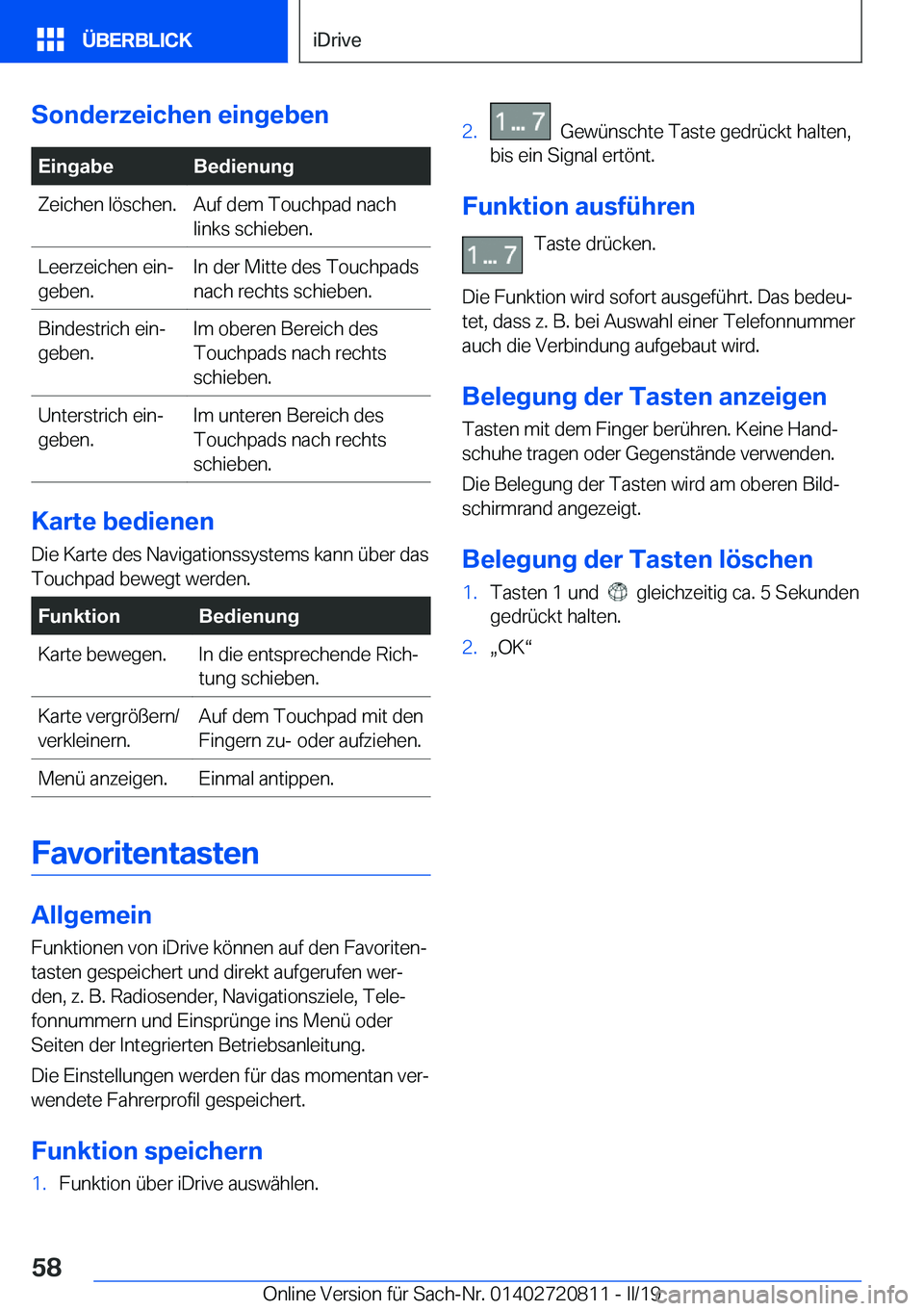 BMW X4 2019  Betriebsanleitungen (in German) �S�o�n�d�e�r�z�e�i�c�h�e�n��e�i�n�g�e�b�e�n�E�i�n�g�a�b�e�B�e�d�i�e�n�u�n�g�Z�e�i�c�h�e�n��l�