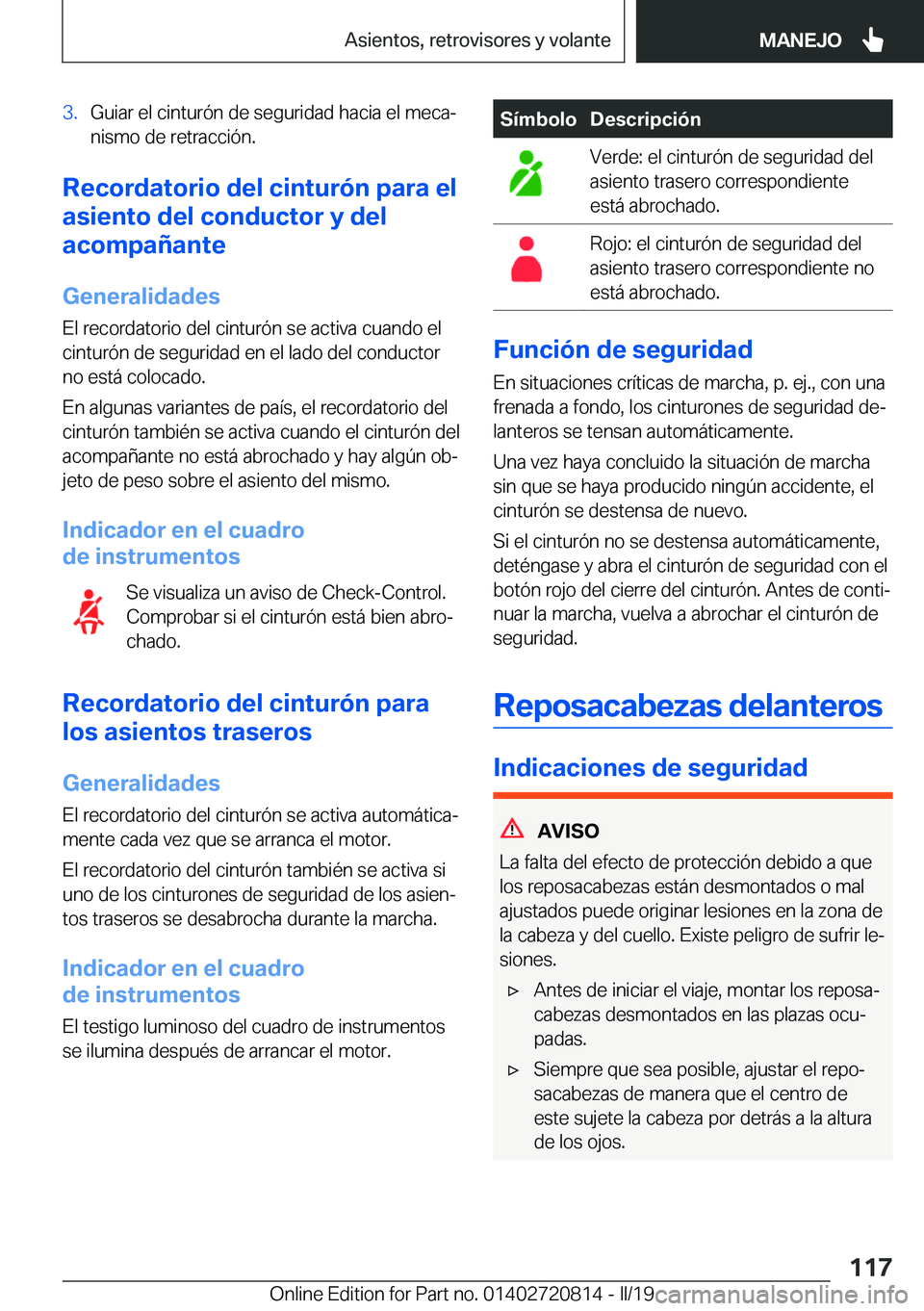 BMW X4 2019  Manuales de Empleo (in Spanish) �3�.�G�u�i�a�r��e�l��c�i�n�t�u�r�
