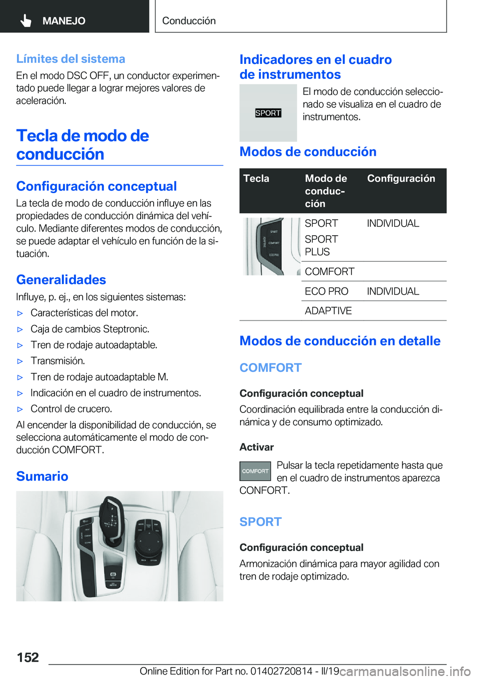 BMW X4 2019  Manuales de Empleo (in Spanish) �L�
