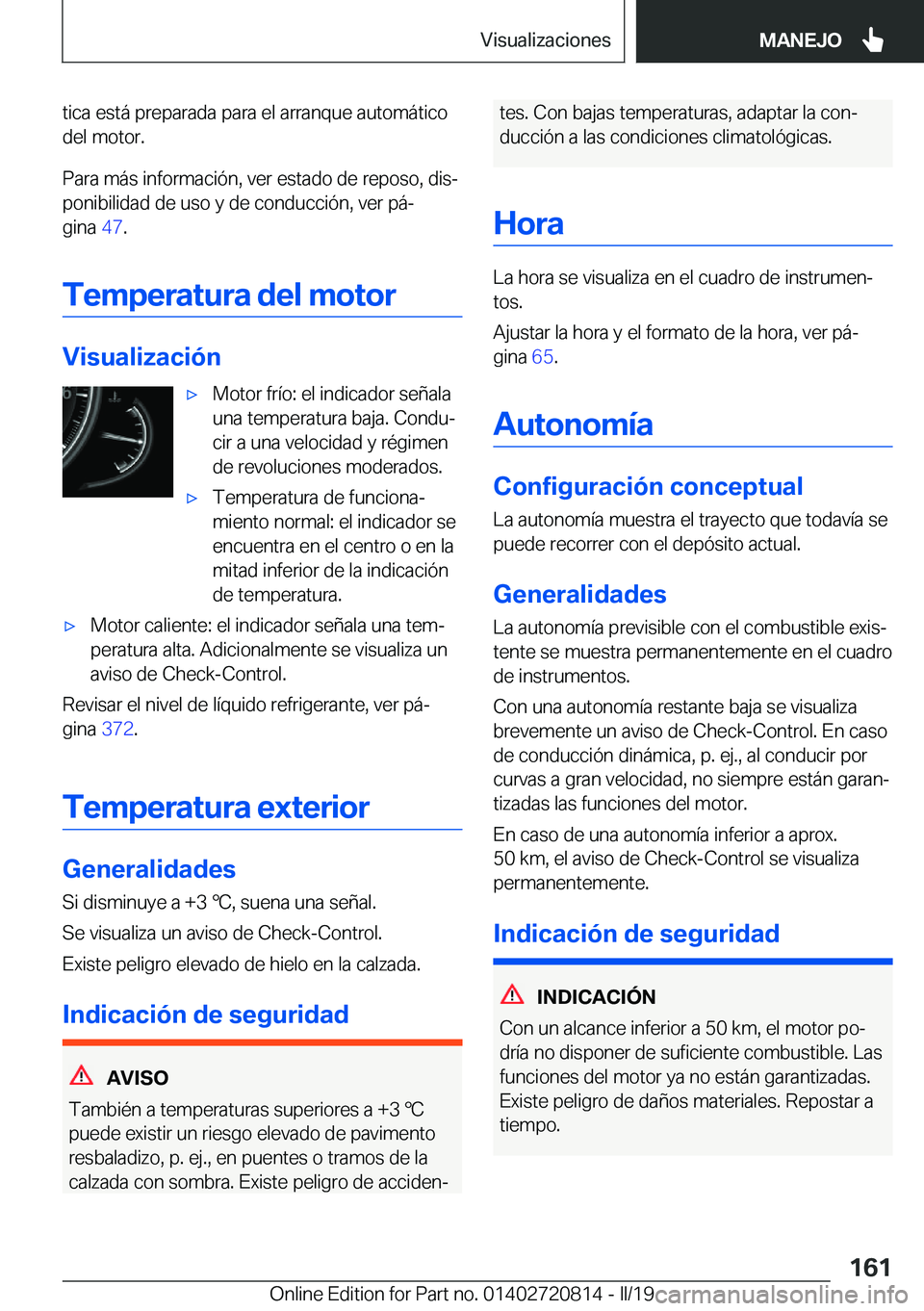 BMW X4 2019  Manuales de Empleo (in Spanish) �t�i�c�a��e�s�t�